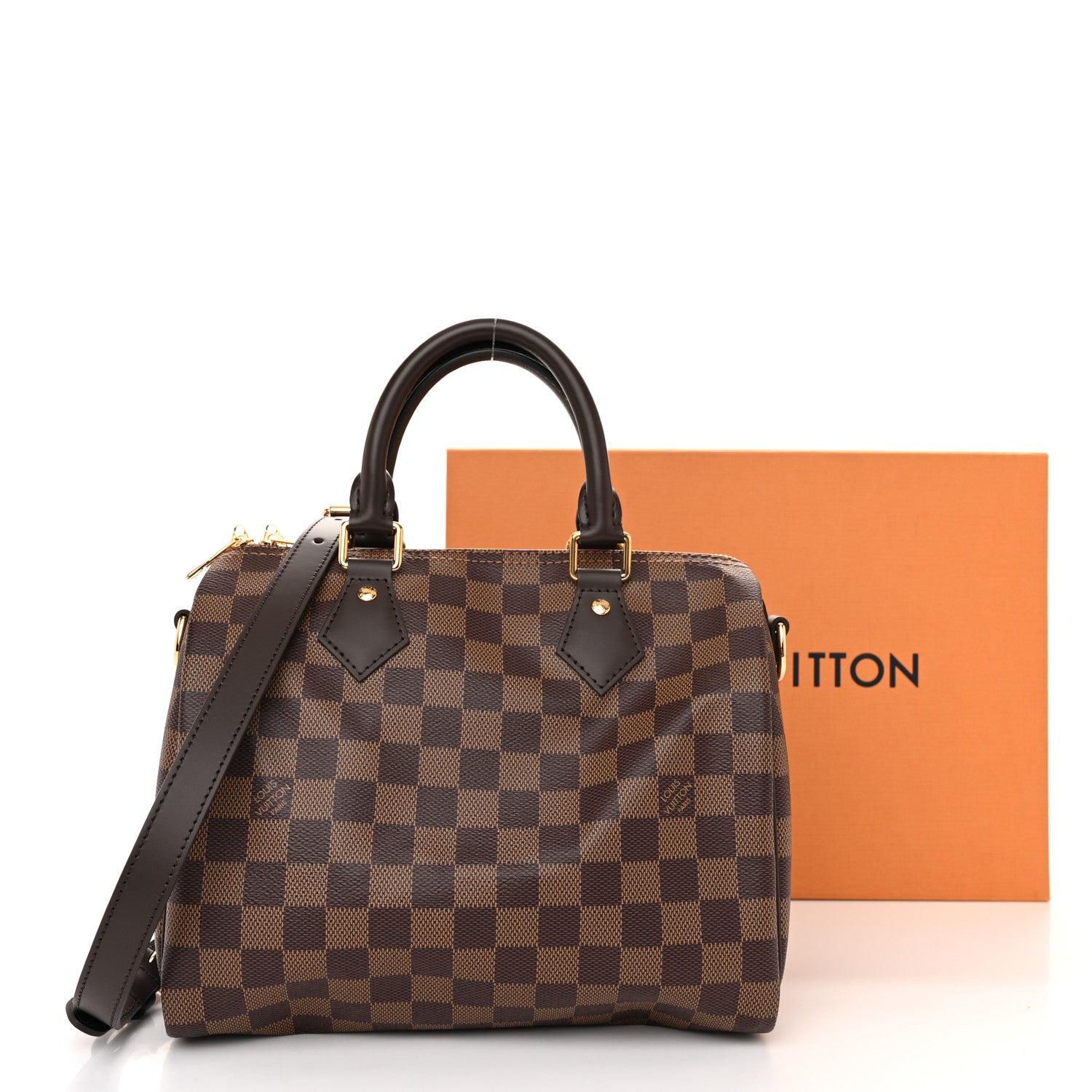 Louis Vuitton Damier Ebene Speedy Bandouliere 25 10 of 10