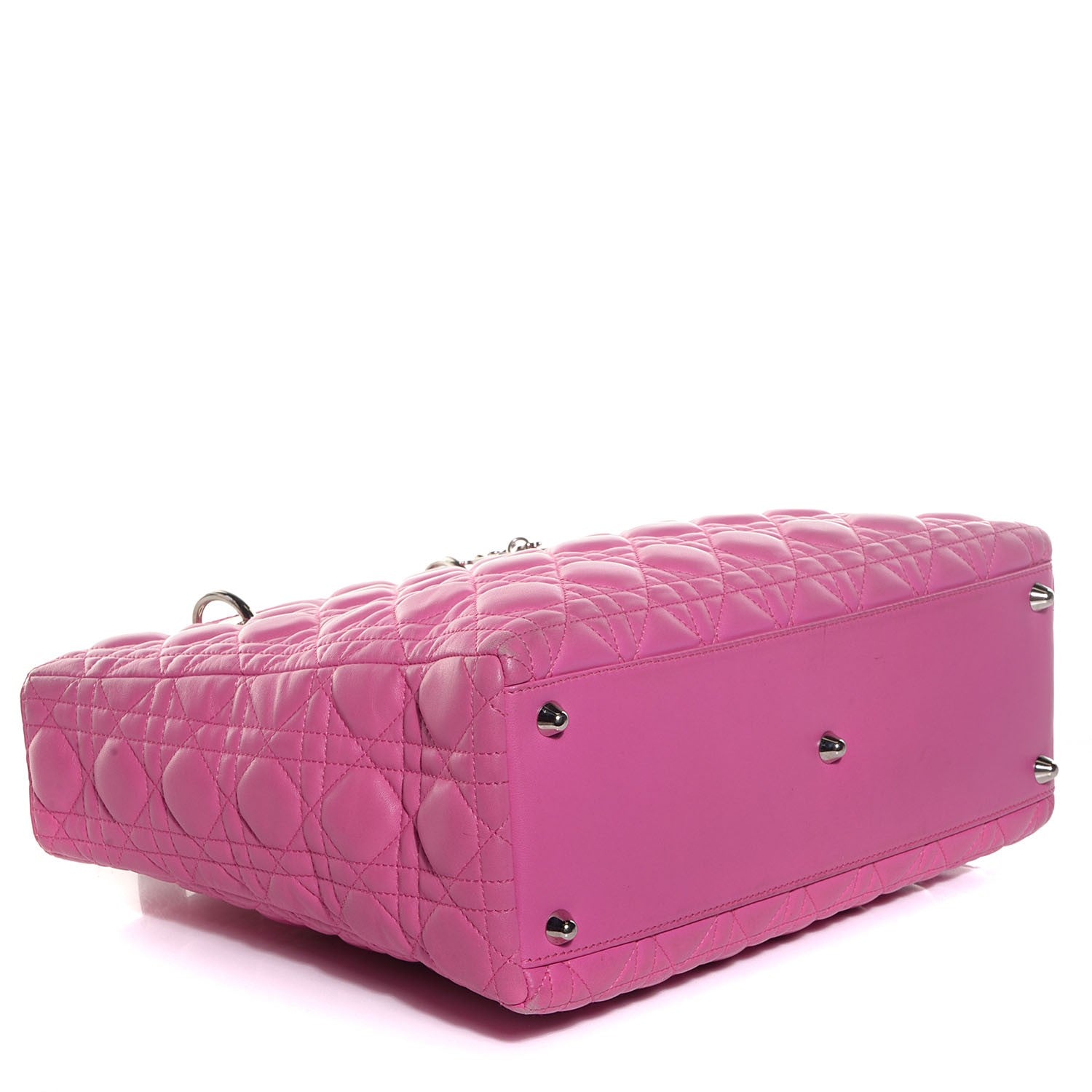 Christian Dior Lambskin Cannage Large Lady Dior Pink 4 of 9