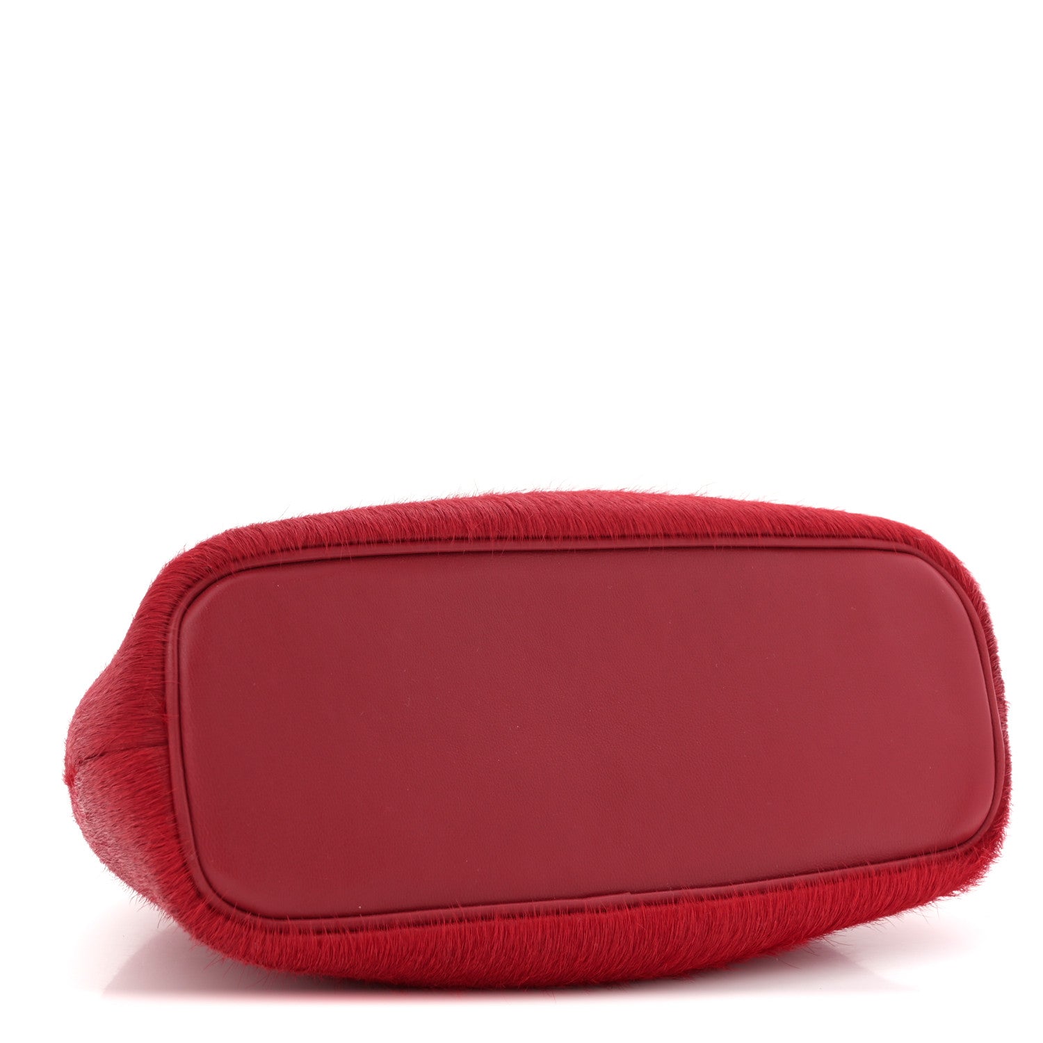 Jacquemus Pony Hair Le Petit Calino Ring Top Handle Bag Red 4 of 9