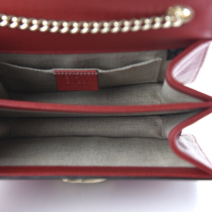 Gucci Dollar Calfskin Small Interlocking G Shoulder Bag Red 5 of 10