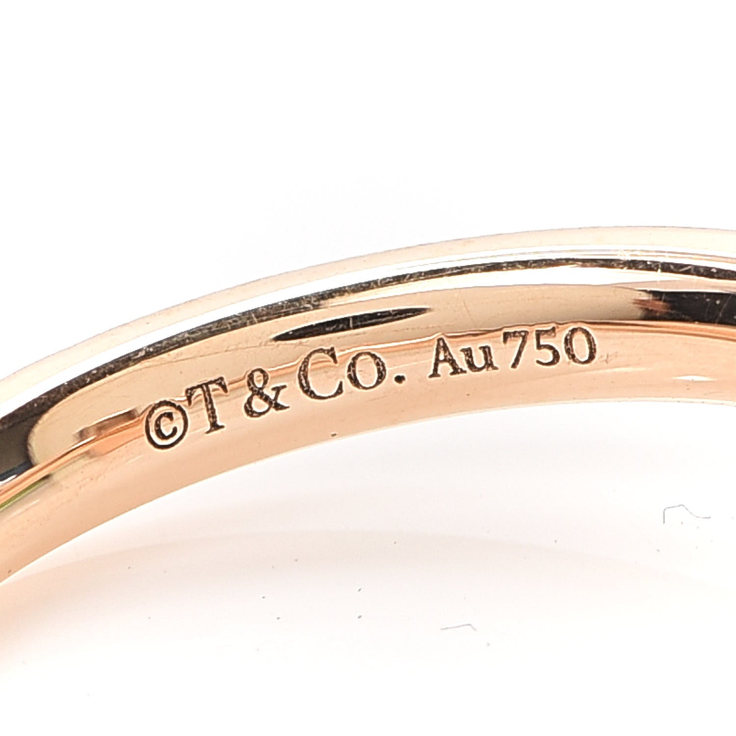 Tiffany 18K Rose Gold T T1 Ring 53 6.5 4 of 4