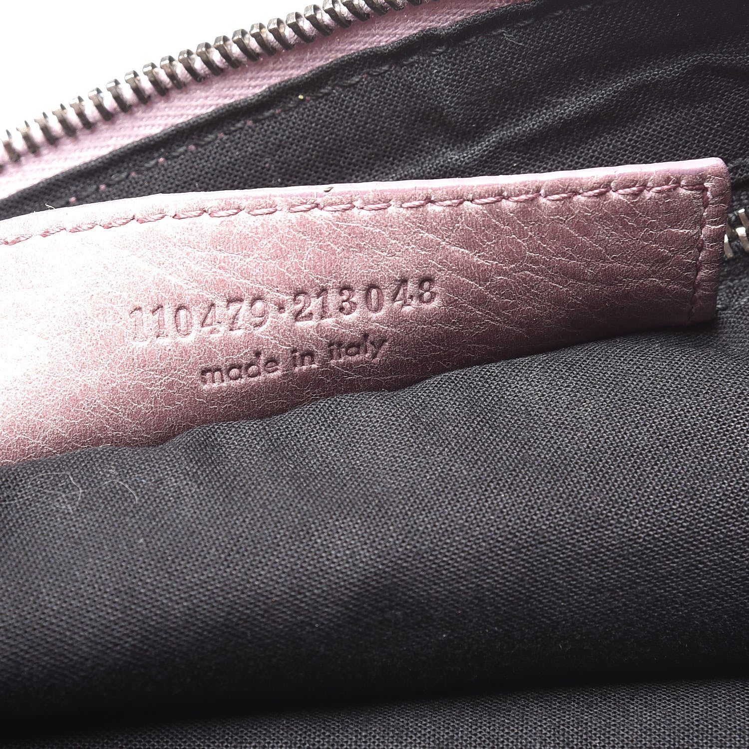 Balenciaga Agneau Classic Hardware Zip Clutch Lilac 7 of 12