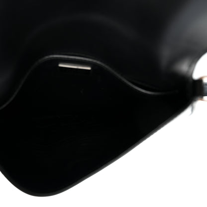 Prada Spazzolato Cleo Flap Shoulder Bag Black 5 of 10