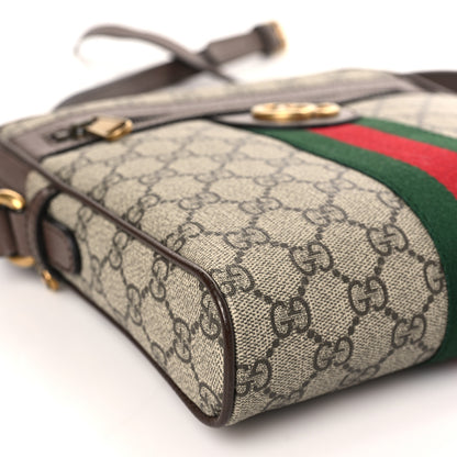 Gucci GG Supreme Monogram Web Small Ophidia Messenger Bag Brown 8 of 9