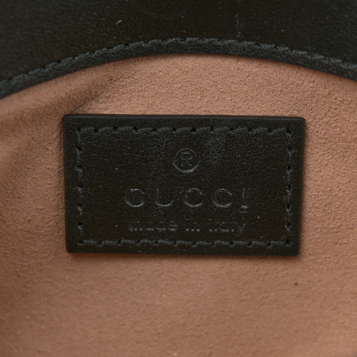 Gucci Calfskin Matelasse Super Mini GG Marmont Shoulder Bag Black 6 of 12
