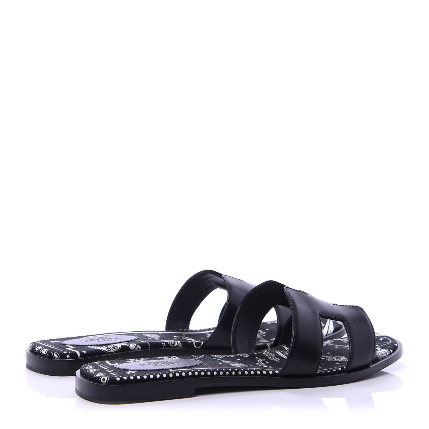 Calfskin Oran Sandals 40 Black