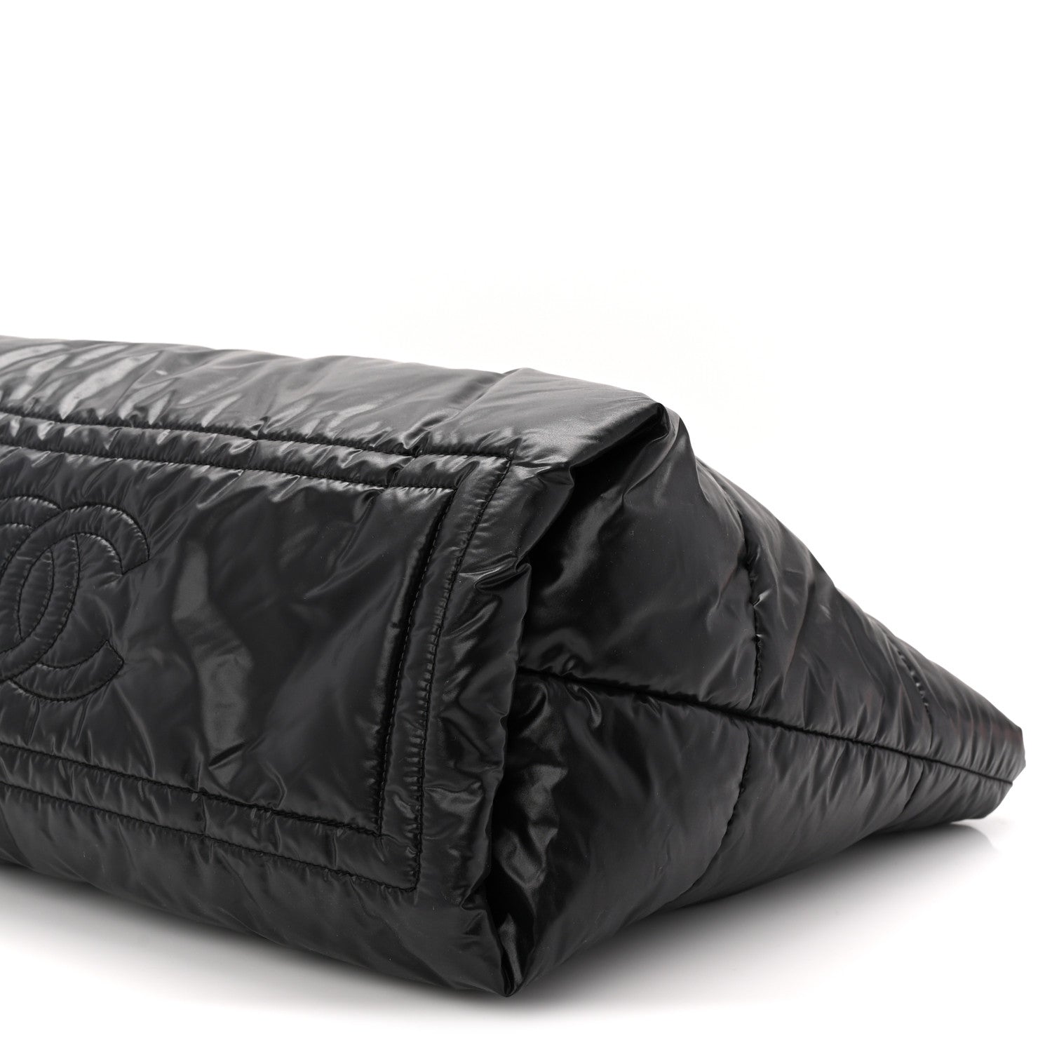 Chanel Nylon Quilted Medium Coco Cocoon Reversible Tote Black 17 of 17