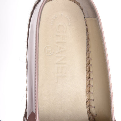 Chanel Patent CC Espadrilles 38 Pink 5 of 10