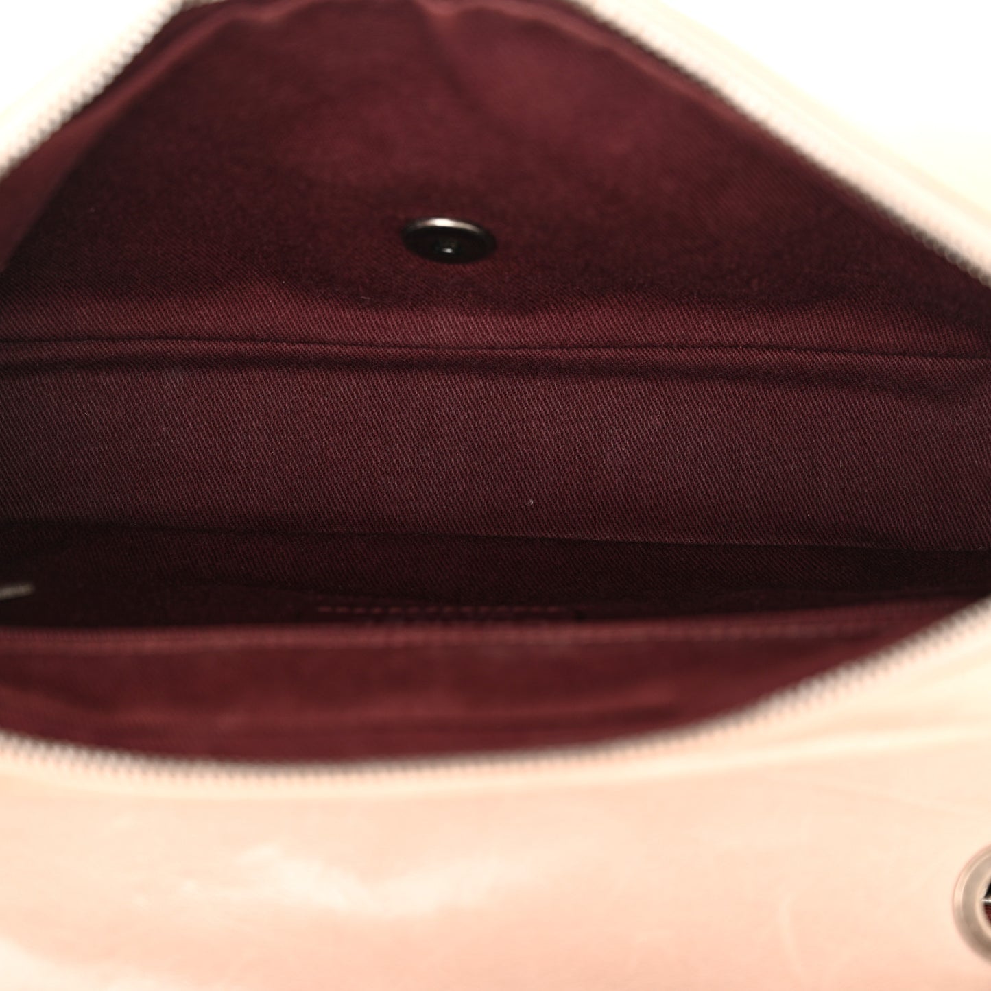 Glazed Calfskin Quilted Medium Duo Color Flap Light Pink