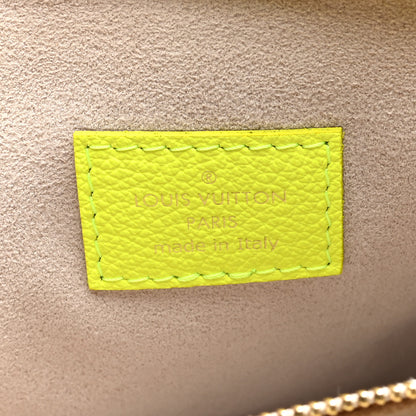 Louis Vuitton Calfskin Embossed Monogram LV Match Coussin PM Fluorescent Yellow 8 of 11