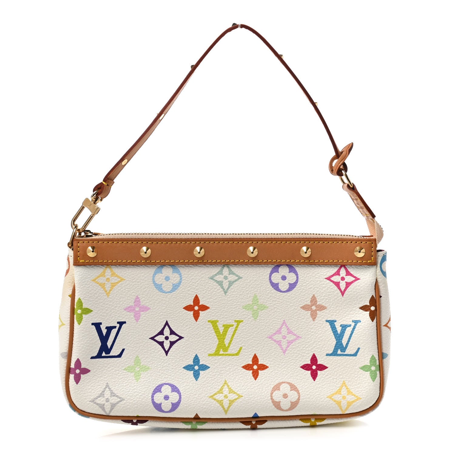 Louis Vuitton Monogram Multicolor Pochette Accessories White 1 of 7
