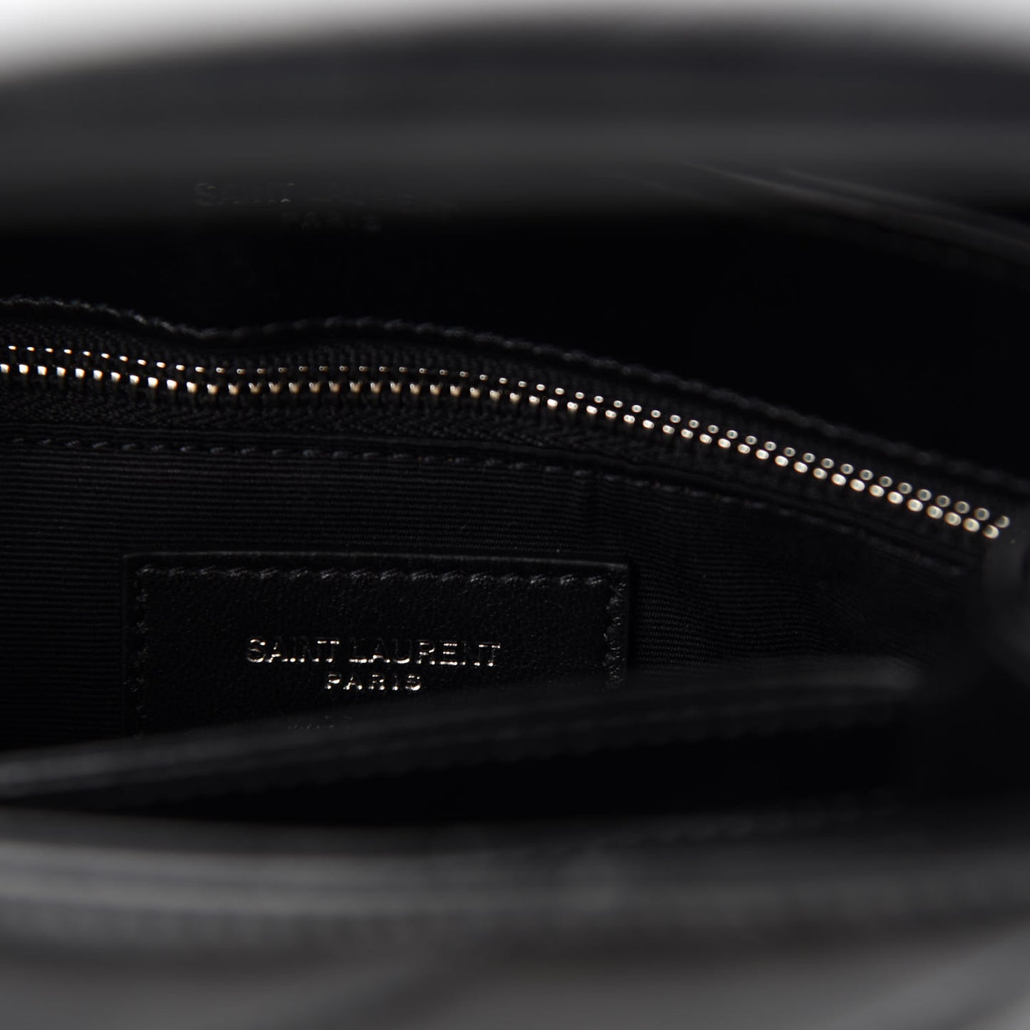 Calfskin Y Quilted Monogram Toy Loulou Crossbody Bag Black