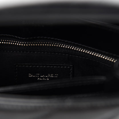 Saint Laurent Calfskin Y Quilted Monogram Toy Loulou Crossbody Bag Black 8 of 12