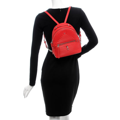 Fendi Shiny Nappa Trapuntata Mini Backpack Papavero 2 of 10