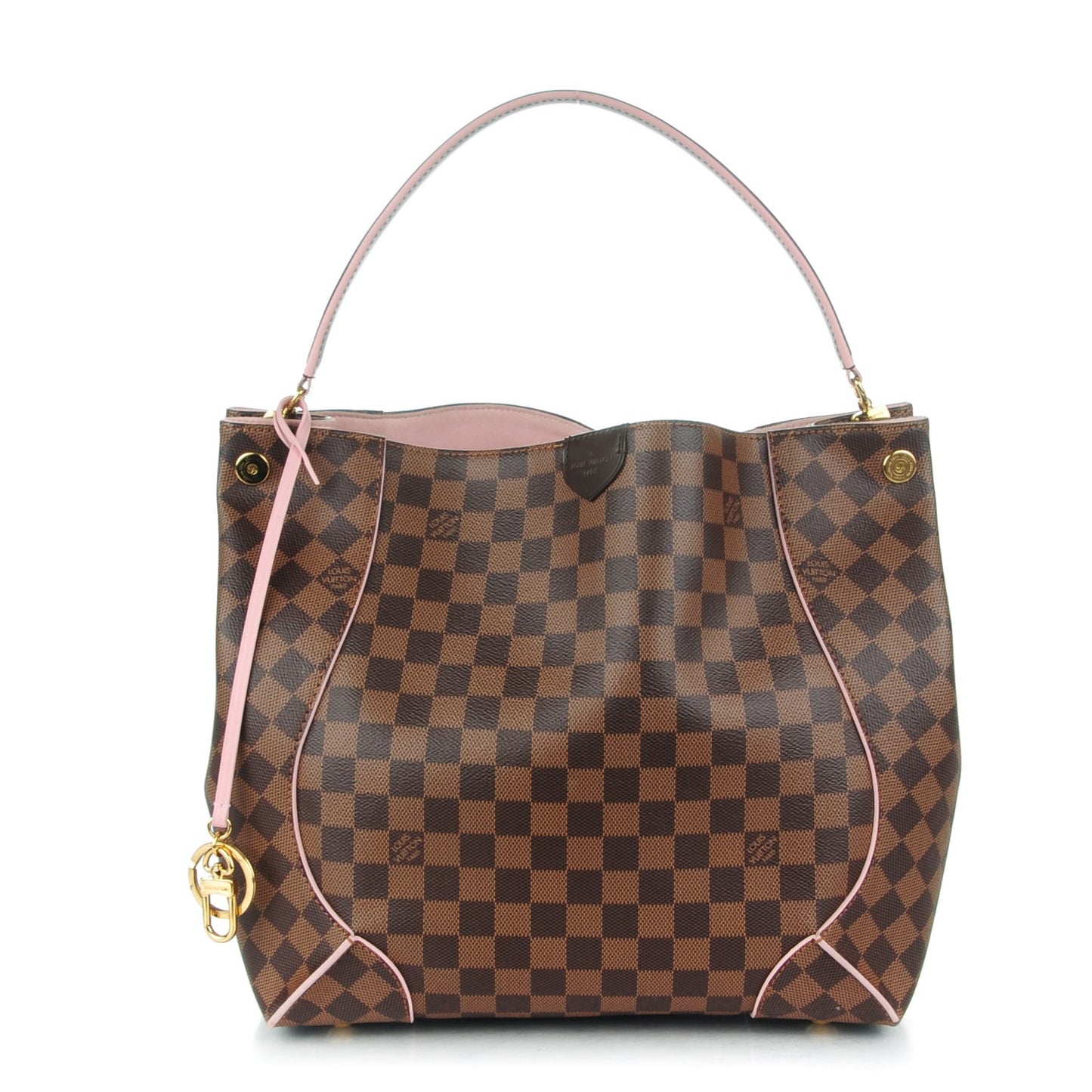 Damier Ebene Caissa Hobo Rose Ballerine