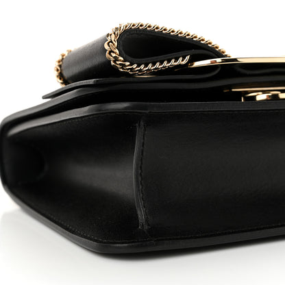 Salvatore Ferragamo Calfskin Chain Mini Vara Bow Crossbody Bag Black 8 of 12