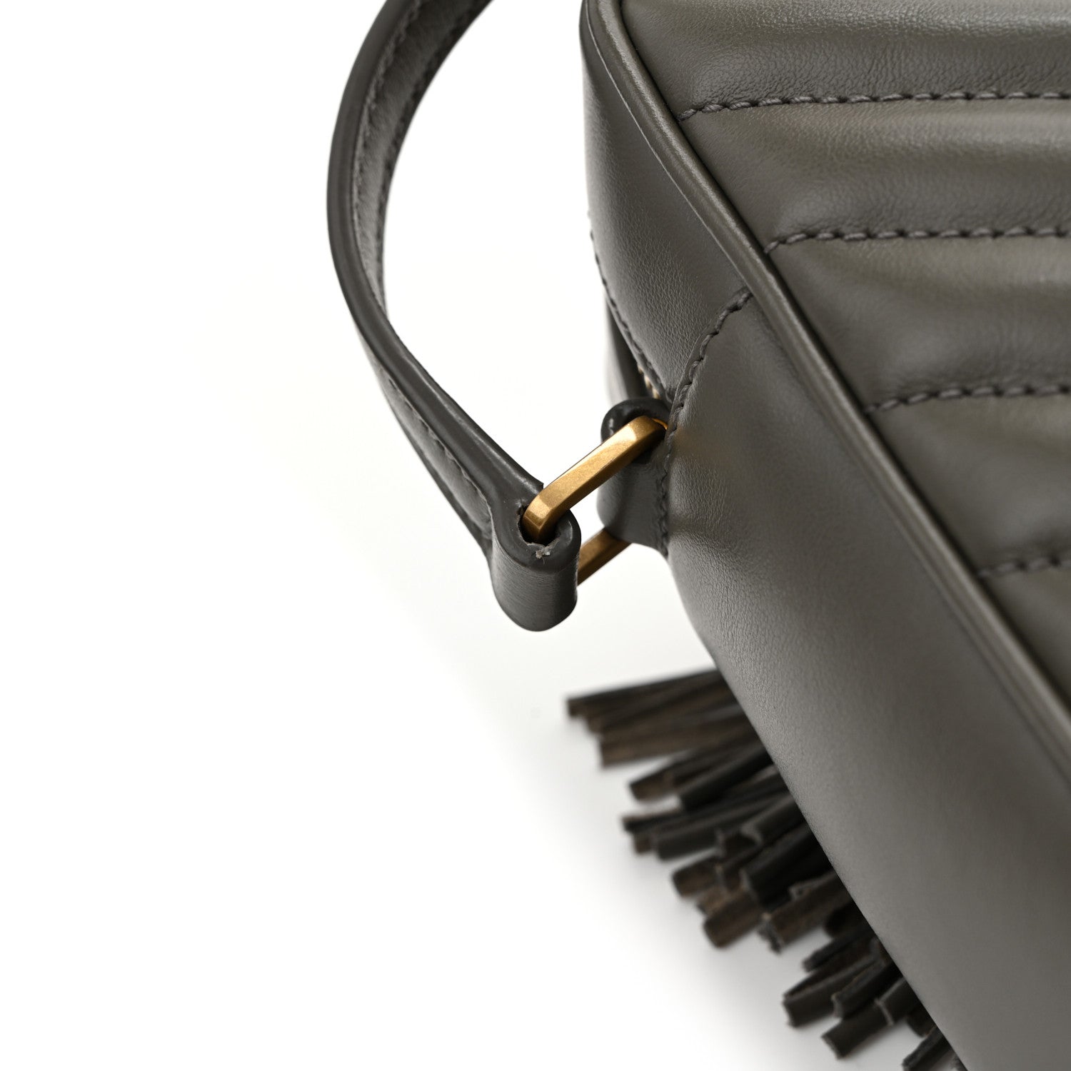 Saint Laurent Calfskin Matelasse Monogram Lou Camera Bag Dusty Grey 14 of 14