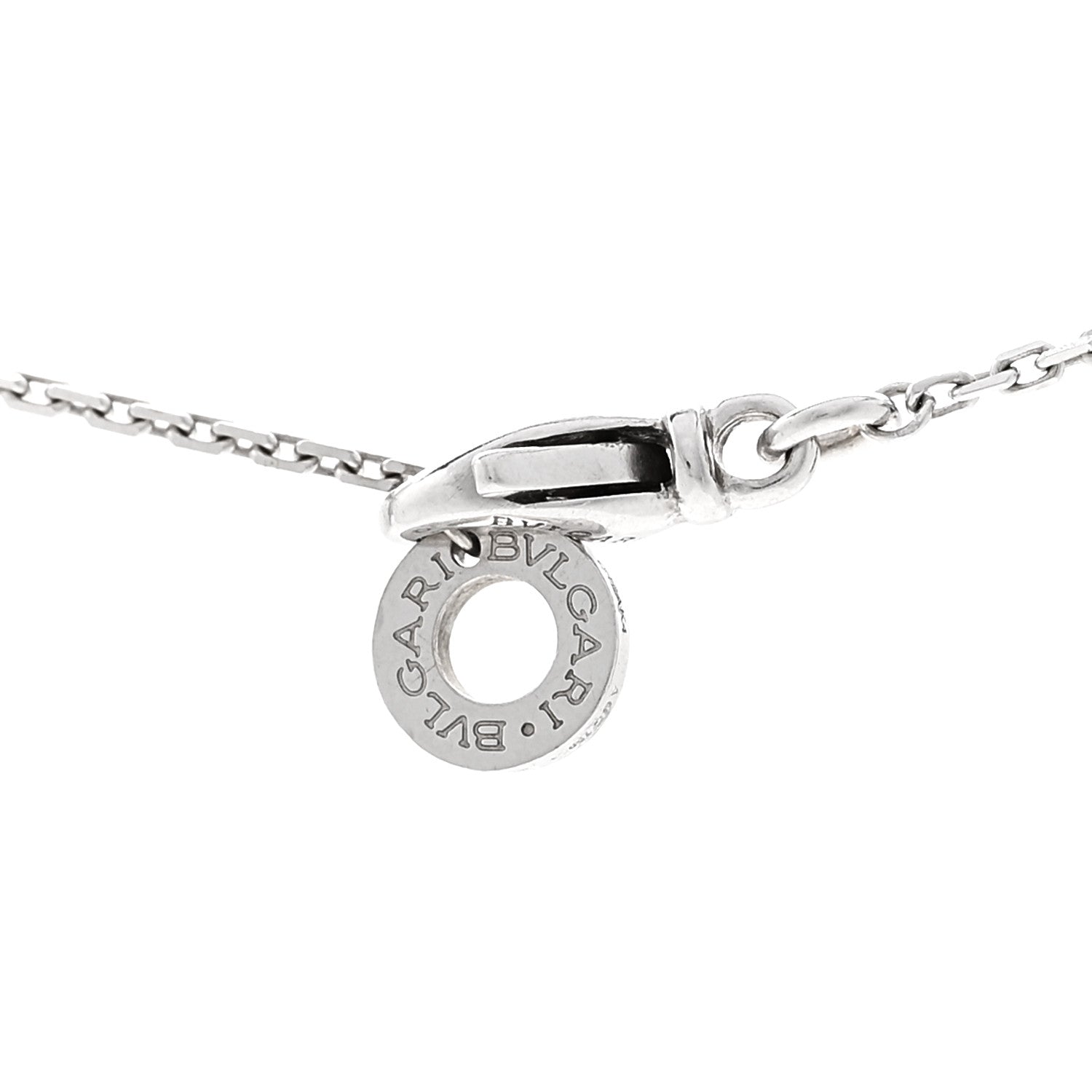Bulgari 18K White Gold Diamond Large Divas' Dream Pave Necklace 4 of 4