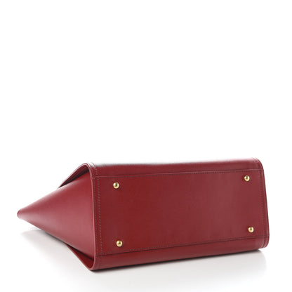 Chanel Caviar Small Studded Deauville Tote Burgundy 4 of 10