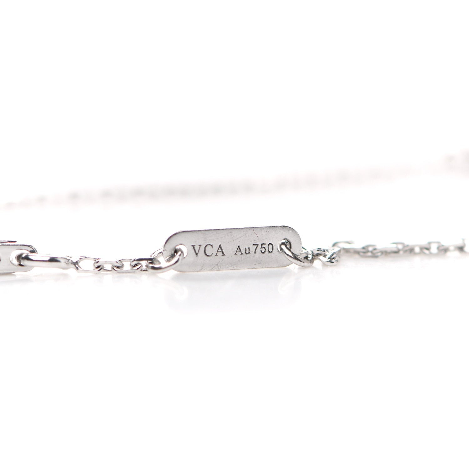Van Cleef & Arpels 18K White Gold Diamond Sweet Alhambra Bracelet 4 of 5