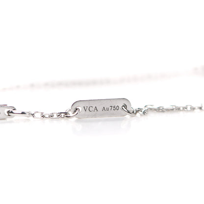 Van Cleef & Arpels 18K White Gold Diamond Sweet Alhambra Bracelet 4 of 5