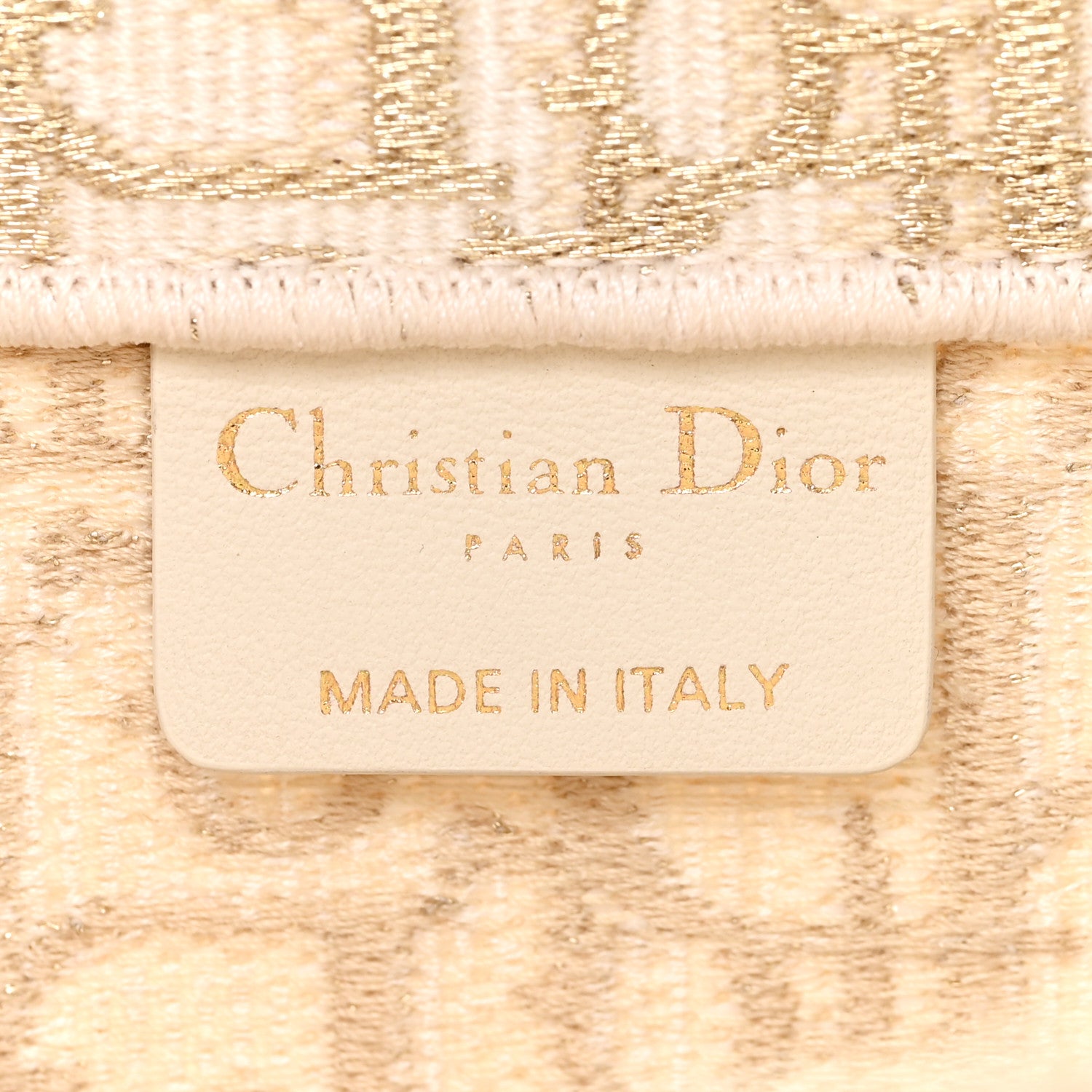Christian Dior Oblique Medium Book Tote Gold Multicolor 6 of 10
