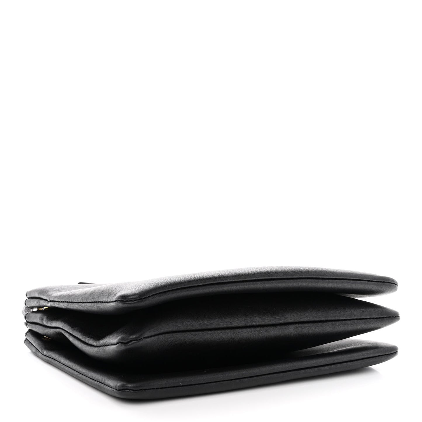 Lambskin Large Trio Crossbody Bag Black