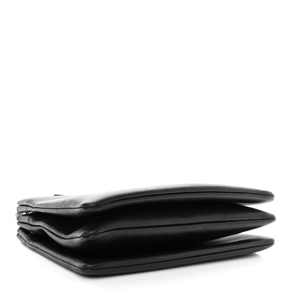 Celine Lambskin Large Trio Crossbody Bag Black 4 of 16