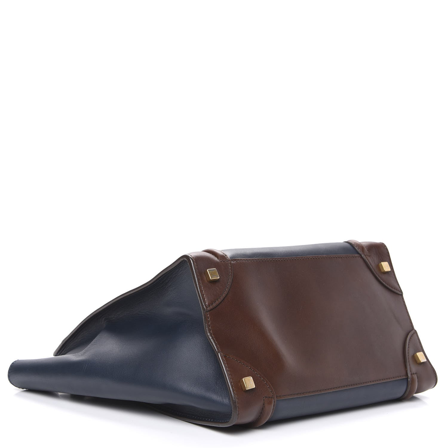 Celine Smooth Calfskin Mini Tri-Color Luggage Navy 3 of 10