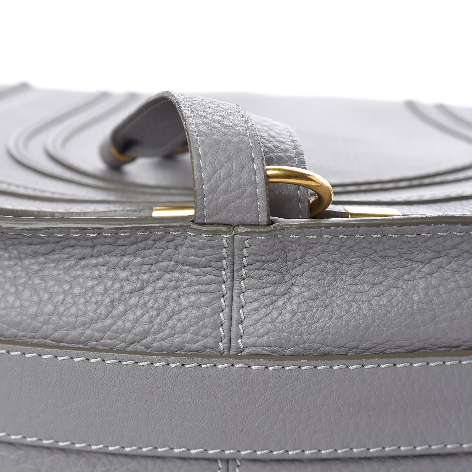 Chloe Calfskin Medium Marcie Round Crossbody Bag Cashmere Grey 13 of 22