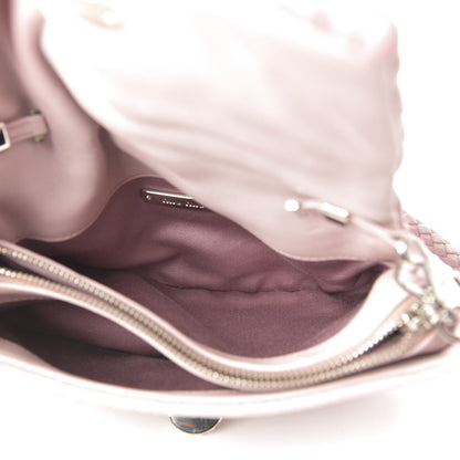 Miu Miu Nappa Matelasse Crystal Shoulder Bag Rosa 6 of 11