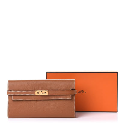 Hermes Epsom Kelly Longue Wallet Gold 9 of 9
