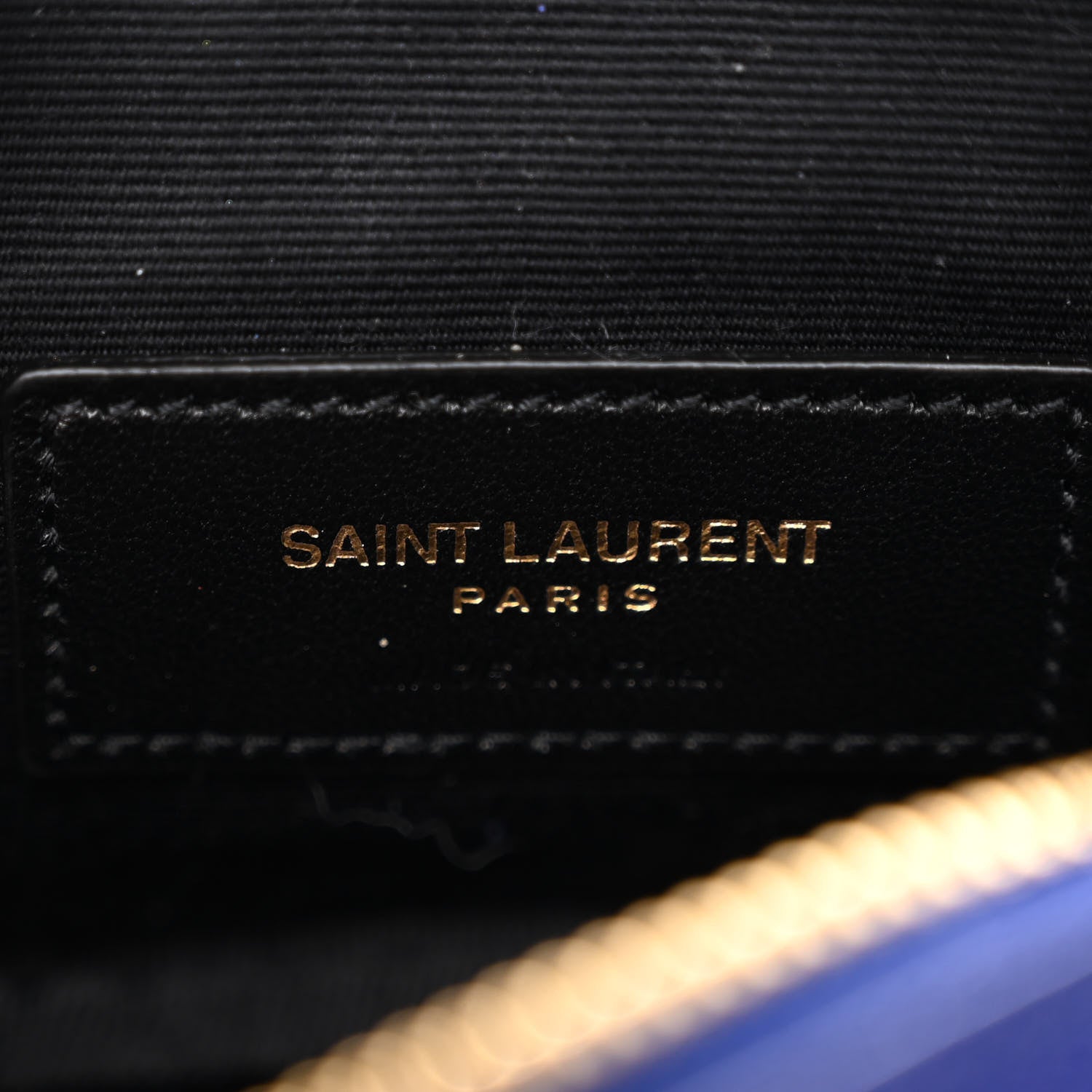 Saint Laurent Grain De Poudre Matelasse Monogram Baby Lou Camera Bag Sapphire Blue 6 of 9