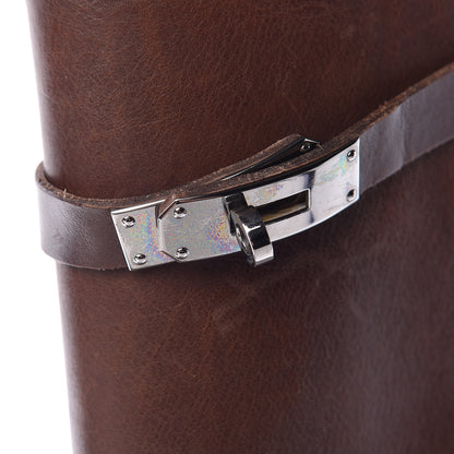 Hermes Box Kelly Jumping Boots 37 Chocolate 23 of 24