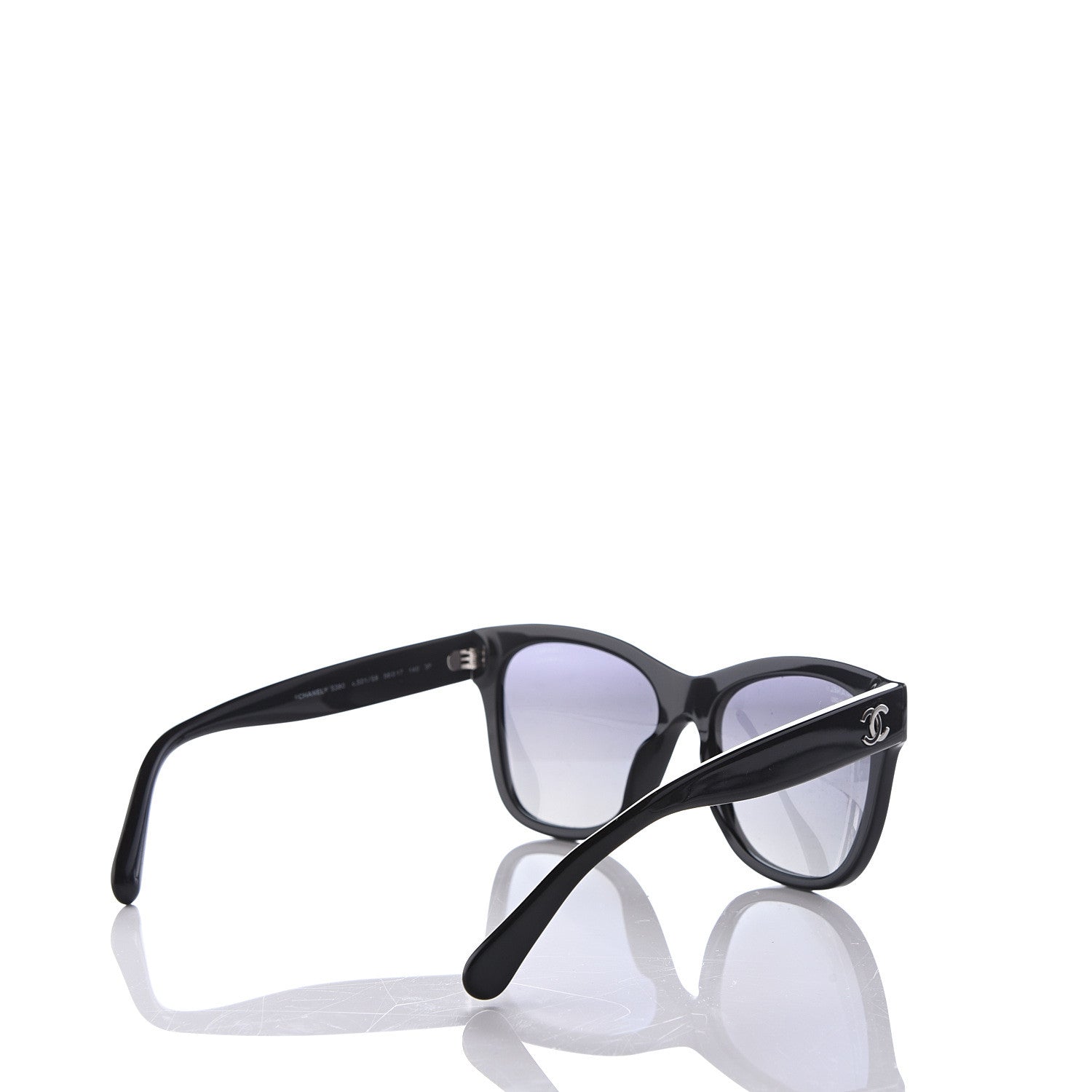 Chanel Polarized Square CC Sunglasses 5380 Black 4 of 9