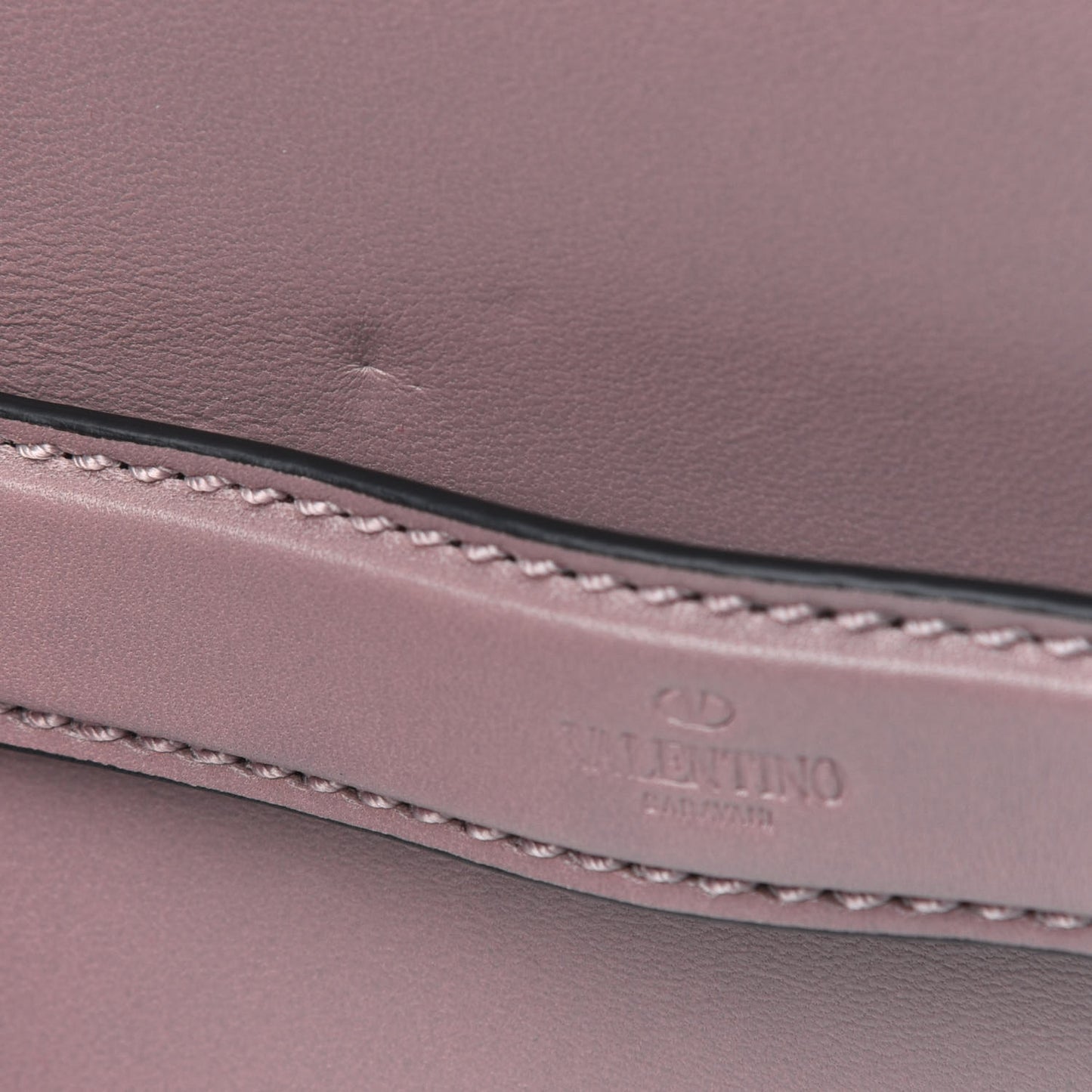 Nappa Enamel Rockstud Floral Clutch Lipstick