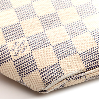 Louis Vuitton Damier Azur Braided Neverfull MM Orange 13 of 15