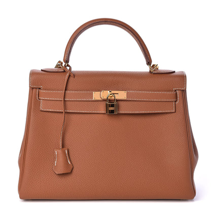 Hermes Togo Kelly Retourne 32 Gold 1 of 36