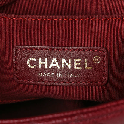 Chanel Caviar Quilted Mini Chain Soul Flap Burgundy 6 of 9