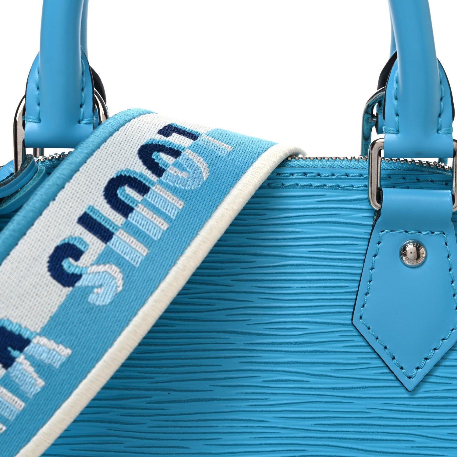 Louis Vuitton Epi Jacquard Alma BB Turquoise 6 of 8