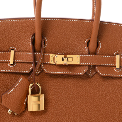 Hermes Togo Birkin 25 Gold 8 of 11