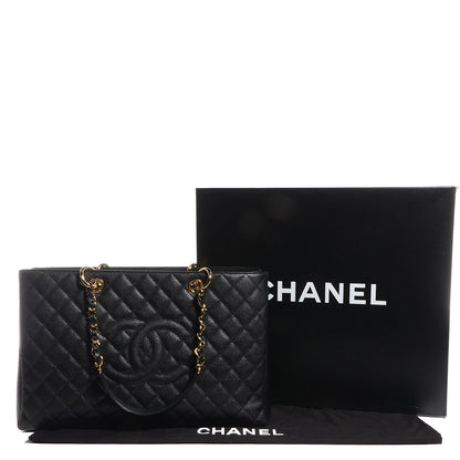 Chanel Caviar XL Grand Shopping Tote GST Black 5 of 8