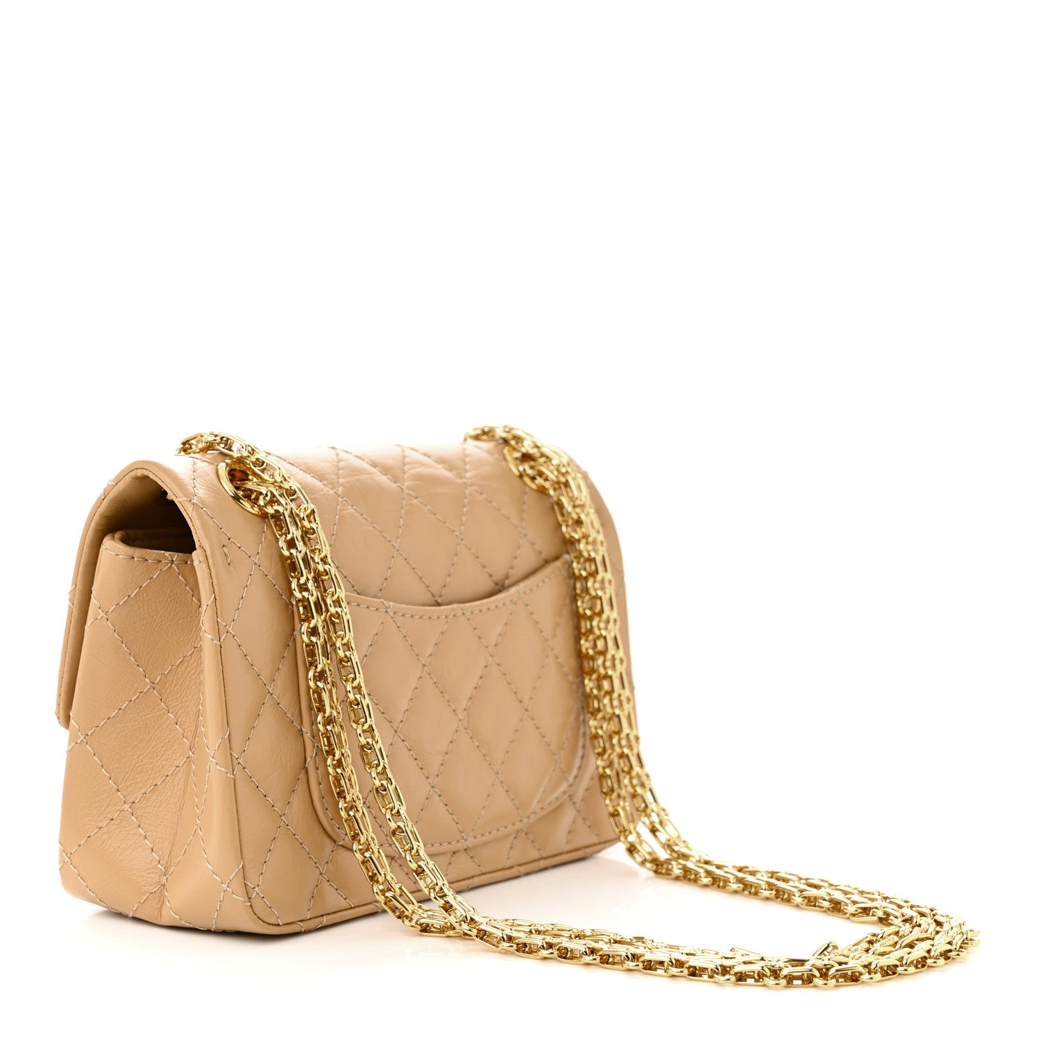 Chanel Aged Calfskin Quilted 2.55 Reissue Mini Flap Beige 3 of 10
