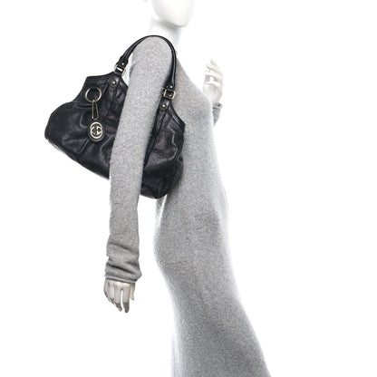 Gucci Guccissima Medium Sukey Tote Black 3 of 13