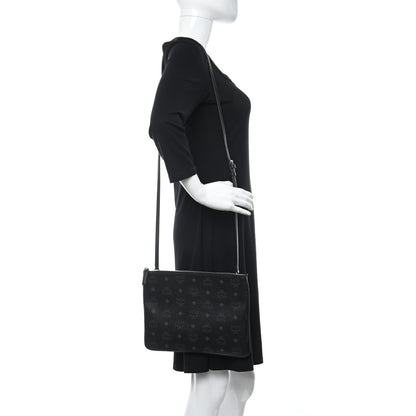 MCM Visetos Original Medium Pouch Black 2 of 8