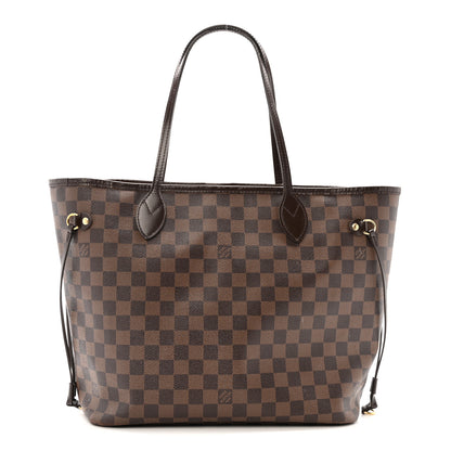 Louis Vuitton Damier Ebene Neo Neverfull MM Rose Ballerine 1 of 19