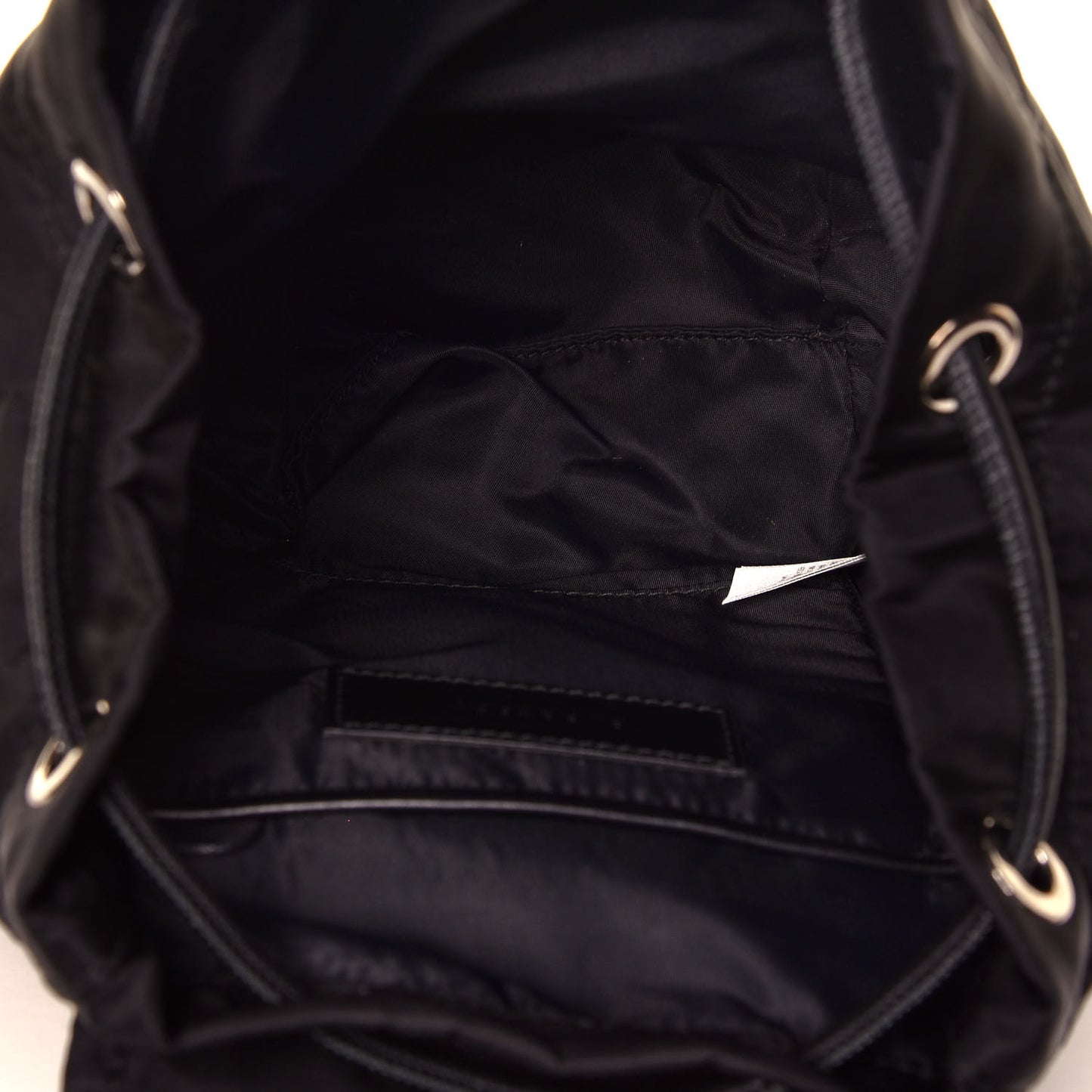 Nylon Logo Print Small Rucksack Backpack