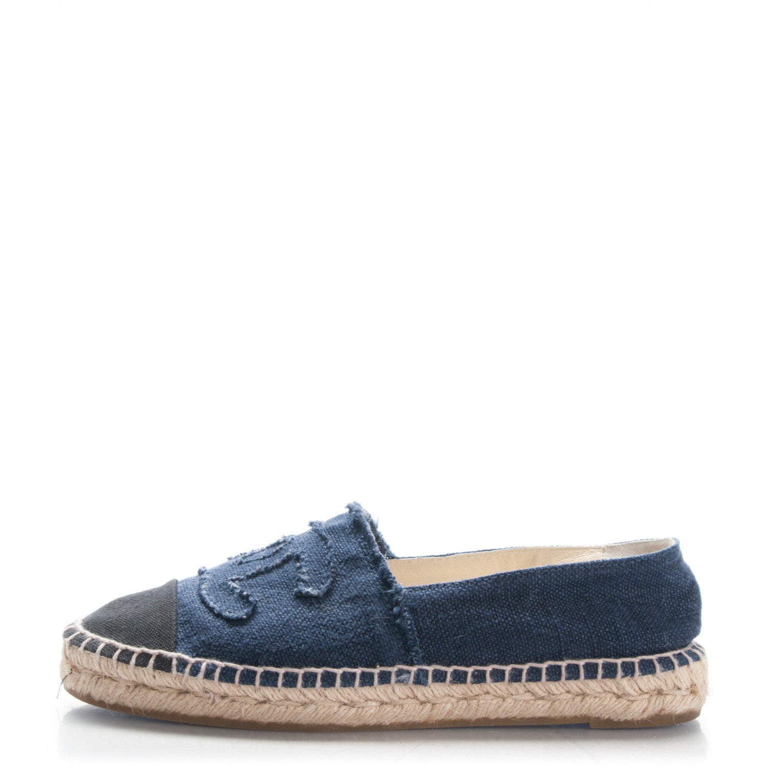 Chanel Denim Espadrilles 39 Blue Black 1 of 8