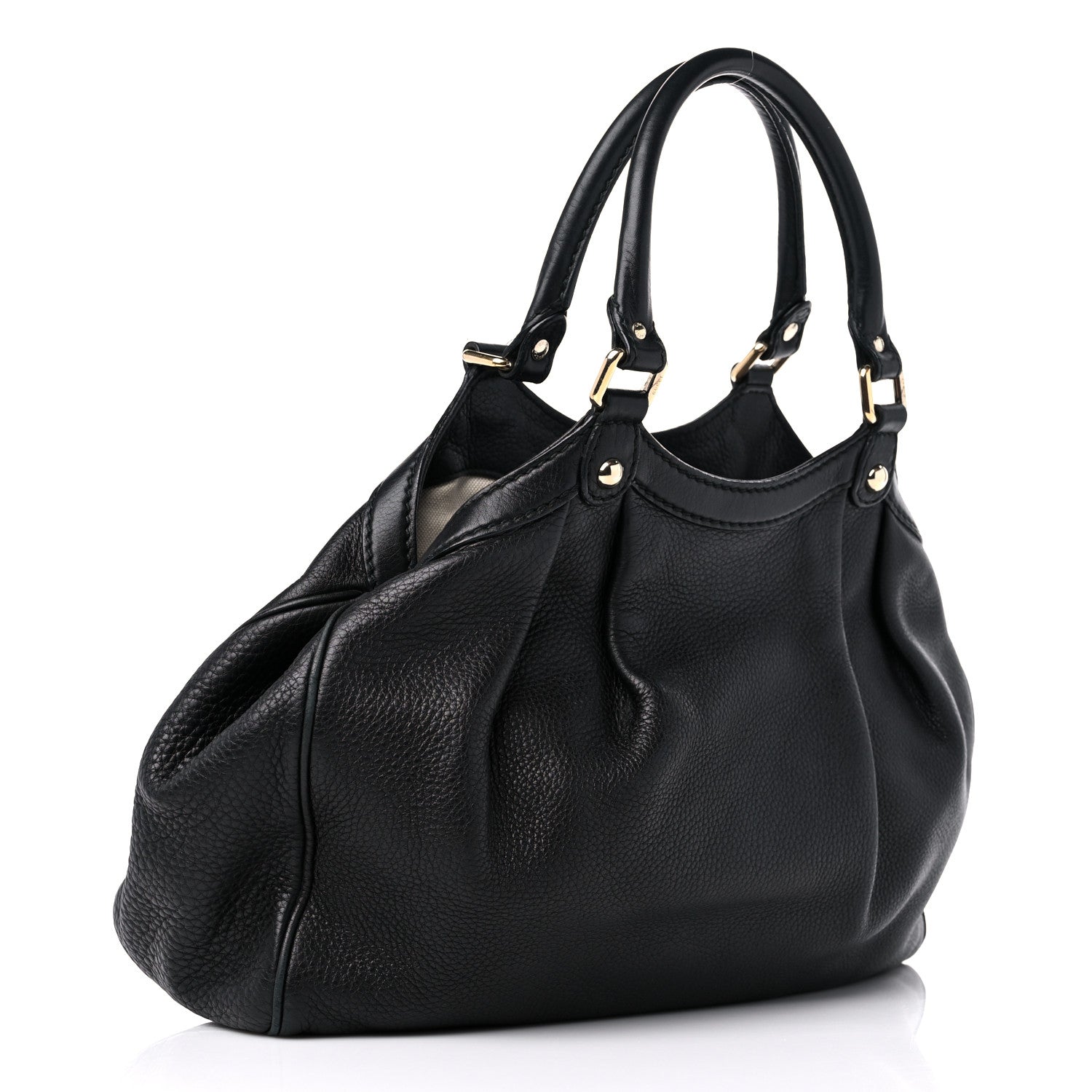 Gucci Calfskin Medium Sukey Tote Black 3 of 20