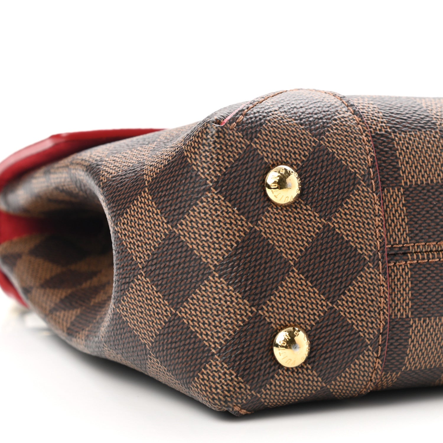 Louis Vuitton Damier Ebene Caissa Clutch Cherry 8 of 10